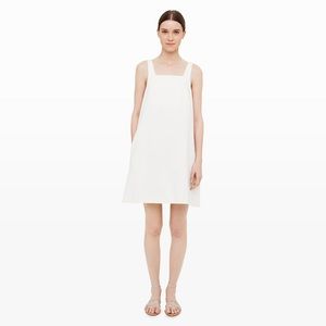 CLUB MONACO Patriece White Open Tie-Back Dress